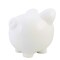 Polarx 7.0 Inch Piggy Bank Large White Everyday Bank , Multi Seasonal Decor Decorative Piggy Bank